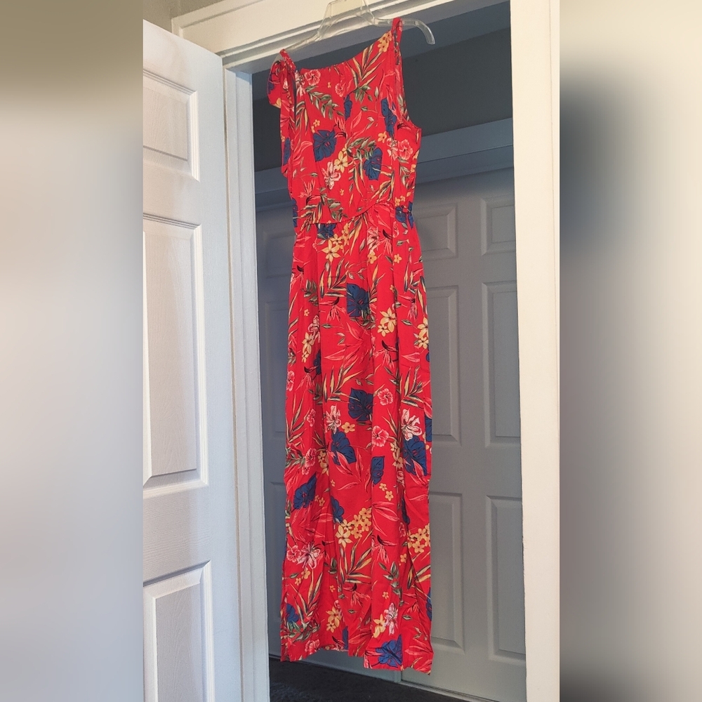 Sewn red dress